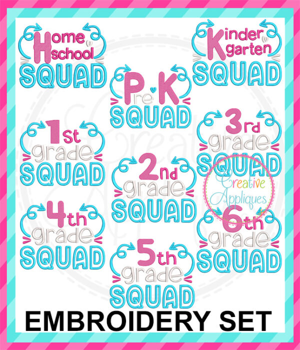 Grade Squad Set Applique