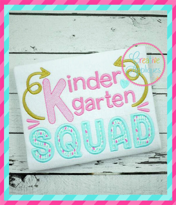 Kindergarten Squad Applique