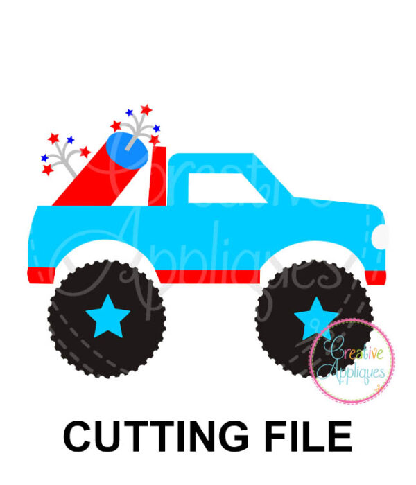 Truck Firework Cutting File SVG DXF EPS