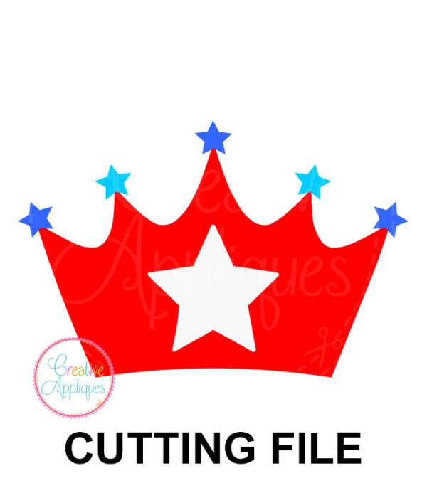 Patriotic Crown Cutting File SVG DXF EPS