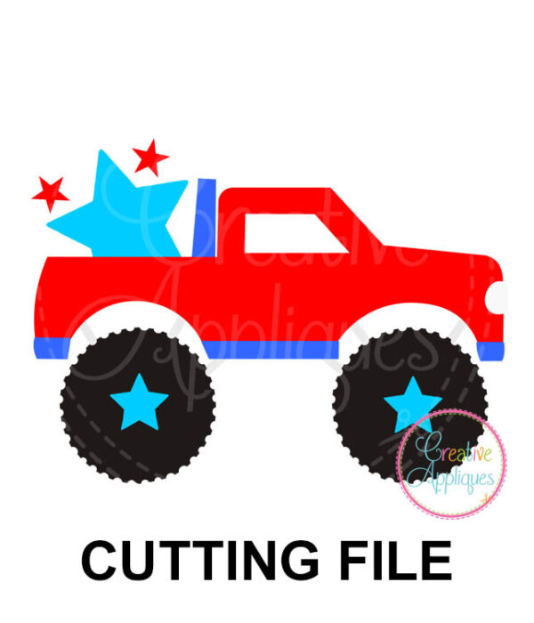 Truck Star Cutting File SVG DXF EPS