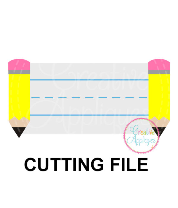 Pencil Frame Cutting File SVG DXF EPS