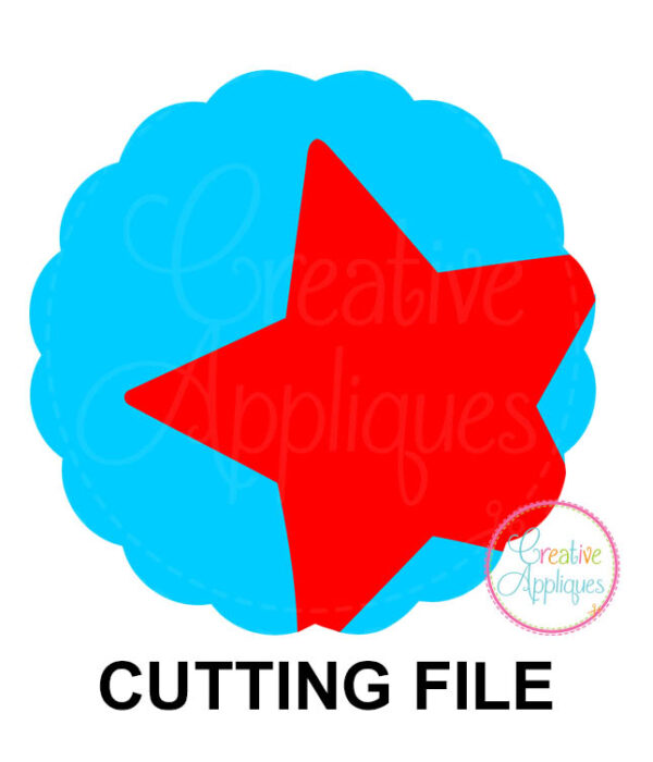 Scallop Star Cutting File SVG DXF EPS