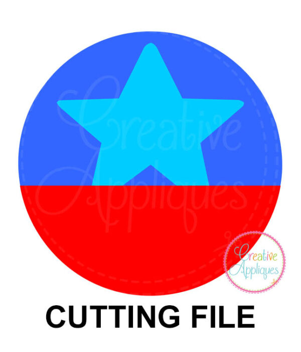 Circle Split Star Cutting File SVG DXF EPS