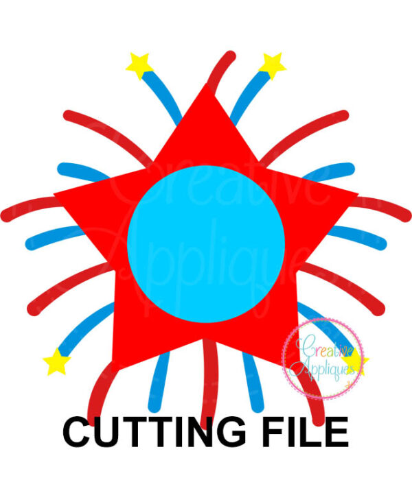 Monogram Star Cutting File SVG DXF EPS