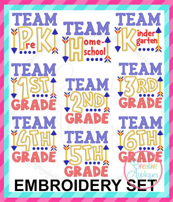 Team Grade Set Applique