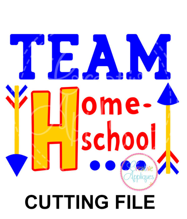 Team Homeschool Cutting File SVG DXF EPS