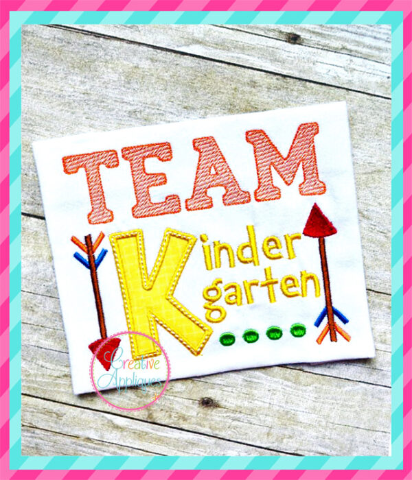 Team Kindergarten Applique