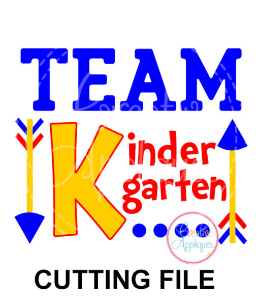 Download Team Kindergarten Cutting File Svg Dxf Eps Creative Appliques