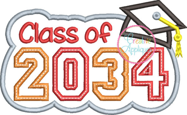 Class of 2034 Applique - Image 2