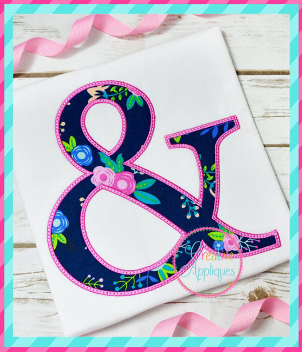 Ampersand Applique