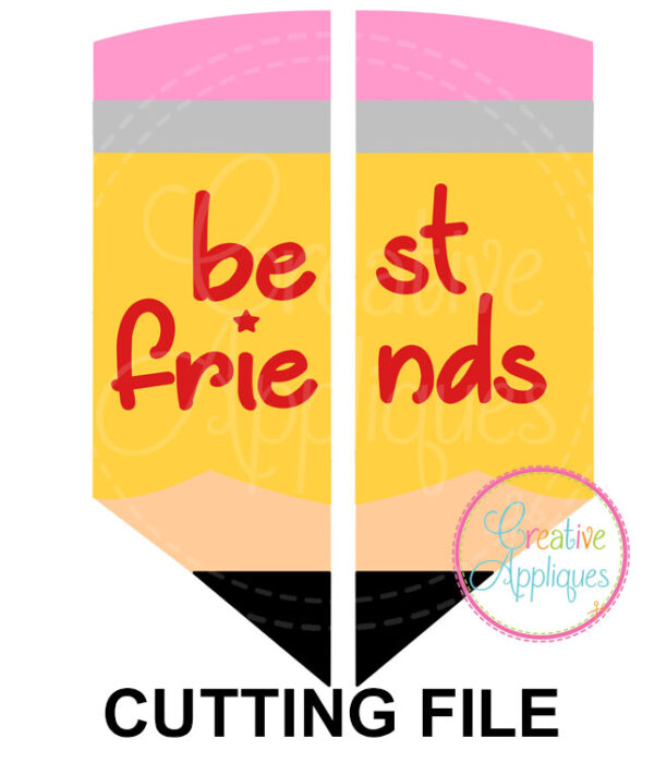 Pencil Best Friends Cutting File SVG DXF EPS