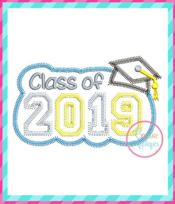 Zigzag Stitch Class of 2019 Applique - Image 2