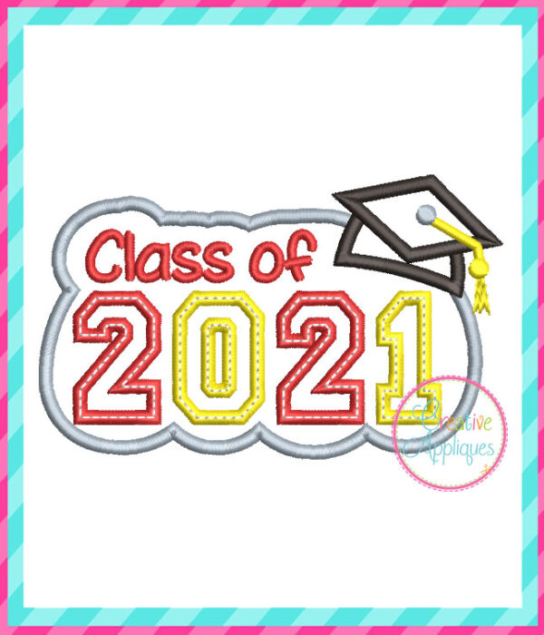 Class of 2021 Applique - Image 2