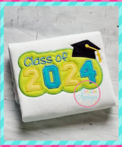 Zigzag Stitch Class of 2024 Applique - Creative Appliques