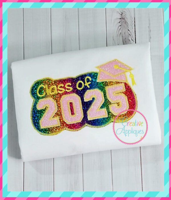 Zigzag Stitch Class of 2025 Applique