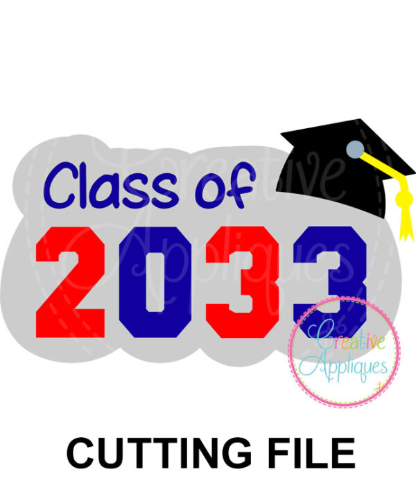 Class of 2033 Cutting File SVG DXF EPS