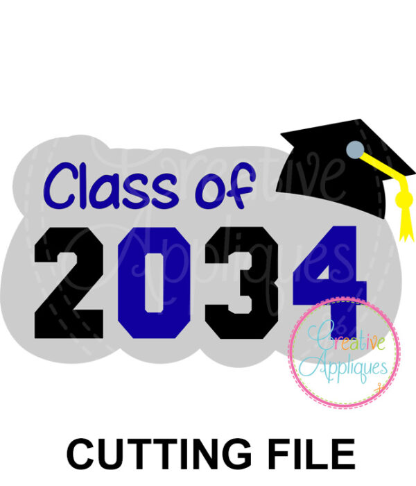 Class of 2034 Cutting File SVG DXF EPS