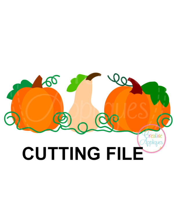 Pumpkin Trio Cutting File SVG DXF EPS