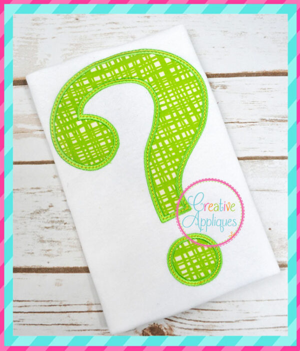 Question Mark Applique