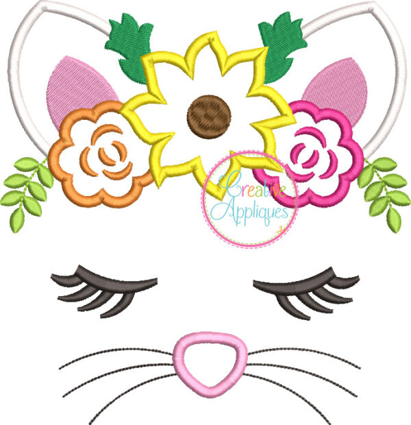 STORE PURCHASE - CAEDS03 Fall Animal Floral Crown Applique Set - Image 10