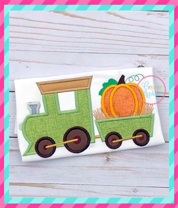 Pumpkin Train Applique - Image 5