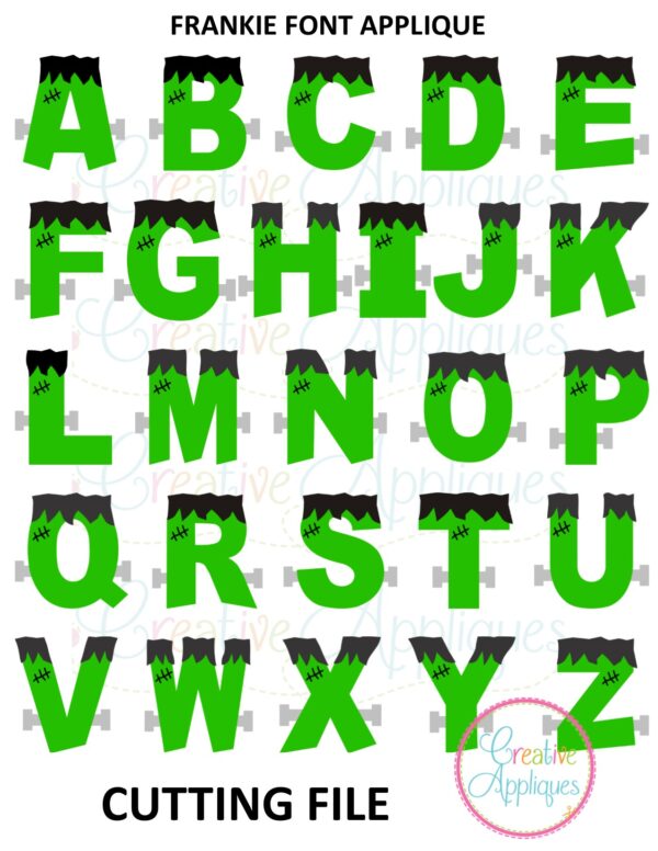 Frankie Alphabet Cutting File SVG DXF EPS