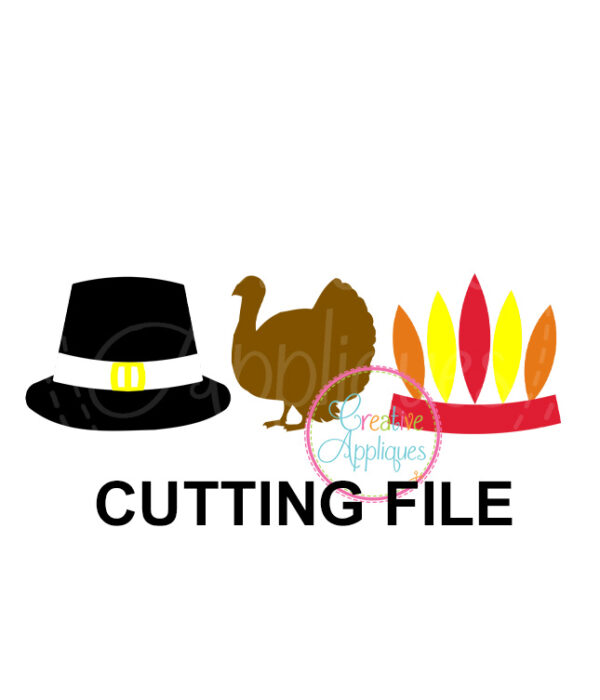 Pilgrim Turkey Indian Cutting File SVG DXF EPS