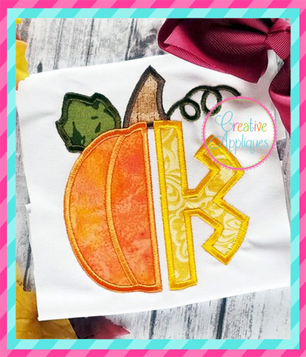 Pumpkin Alphabet Applique - Image 7