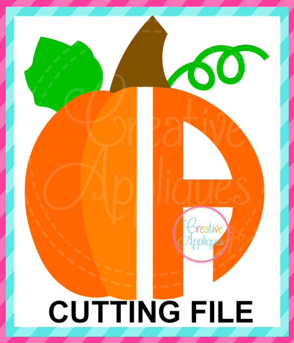 Pumpkin Alphabet Cutting File SVG DXF EPS