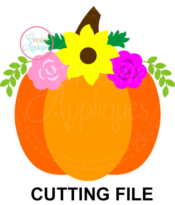 Pumpkin Sunflower Cutting File SVG DXF EPS