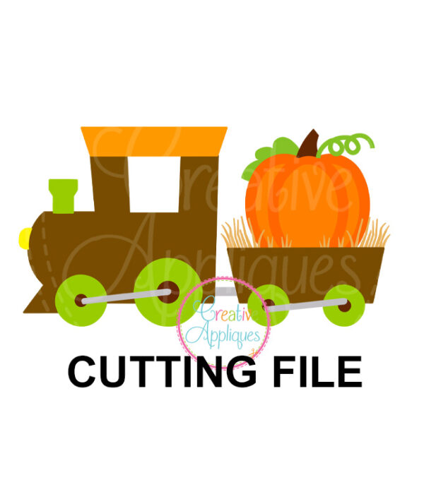 Pumpkin Train Cutting File SVG DXF EPS