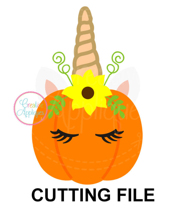 Unicorn Pumpkin Cutting File SVG DXF EPS