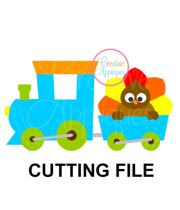 Turkey Train Cutting File SVG DXF EPS