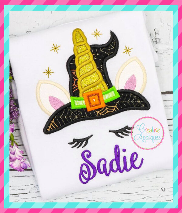 Witch Unicorn Applique