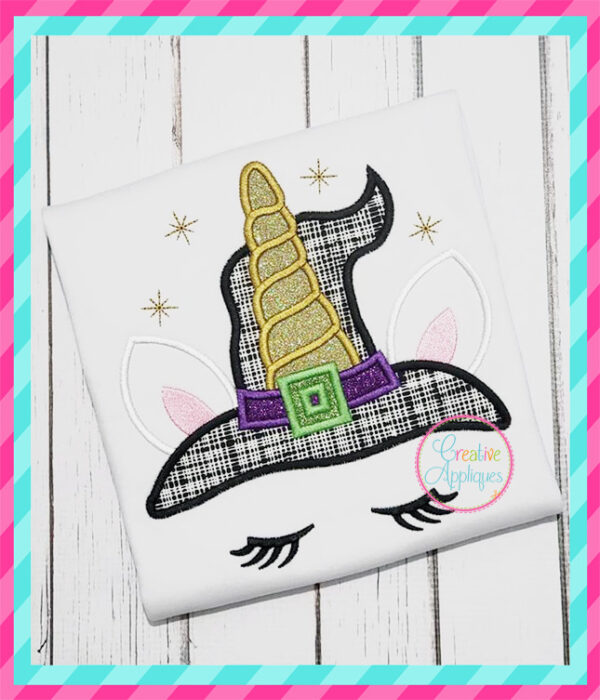 Witch Unicorn Applique - Image 2