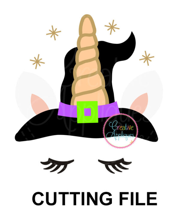 Witch Unicorn Cutting File SVG DXF EPS