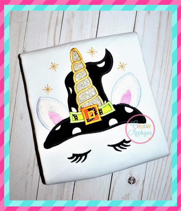 Witch Unicorn Applique - Image 3