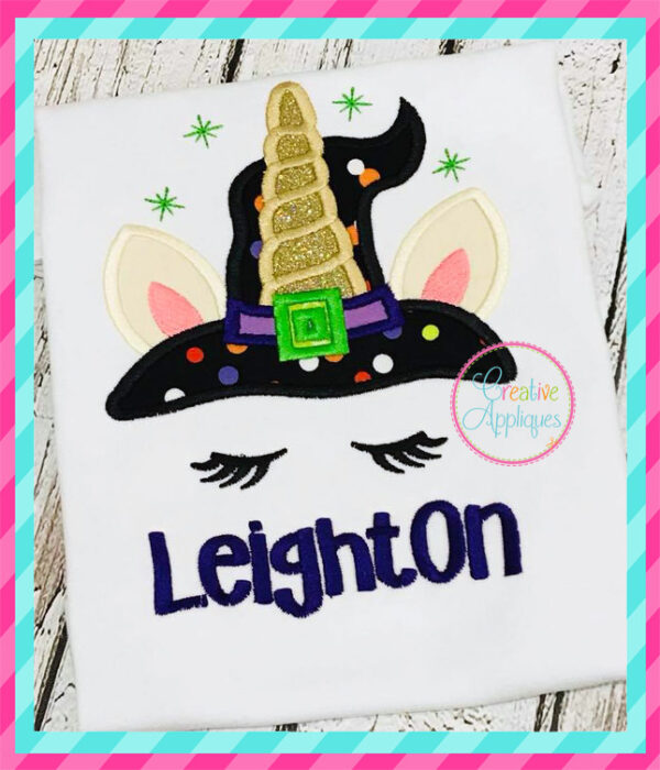 Witch Unicorn Applique - Image 5