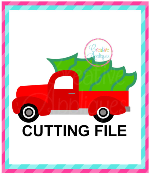 Truck Tree Cutting File SVG DXF EPS