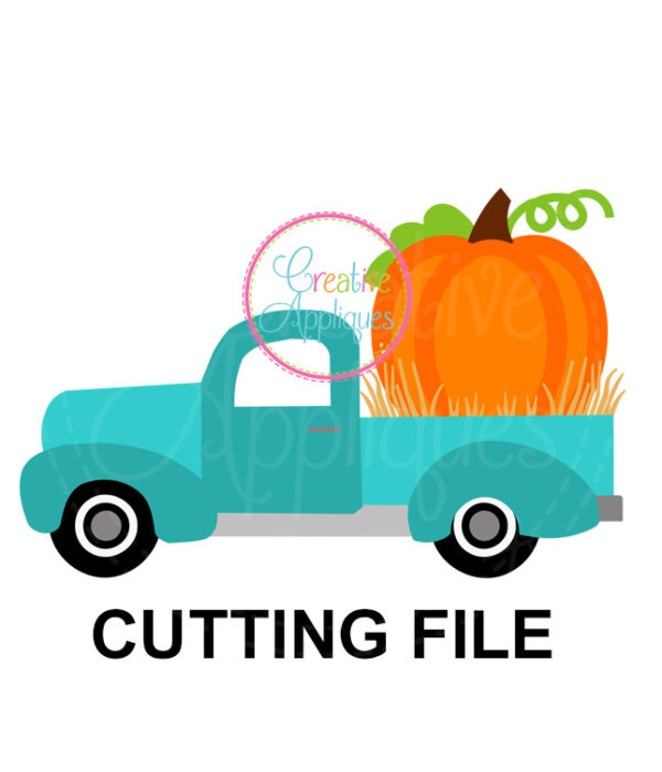 Vintage Antique Pumpkin Truck Cutting File SVG DXF EPS