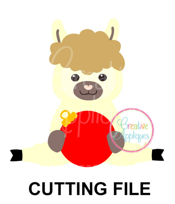 Llama Ornament Cutting File SVG DXF EPS