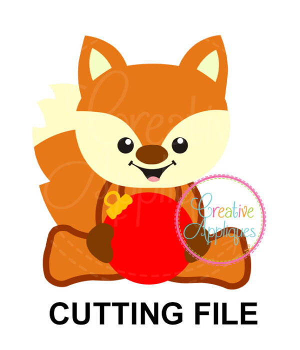 Fox Ornament Cutting File SVG DXF EPS