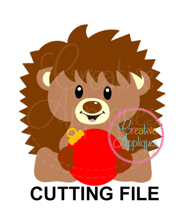 Hedgehog Ornament Cutting File SVG DXF EPS