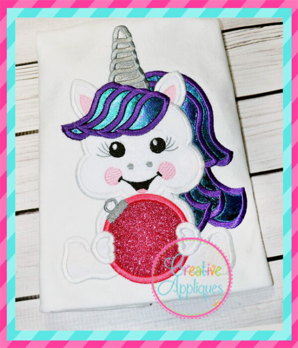 Unicorn Ornament Applique - Image 4