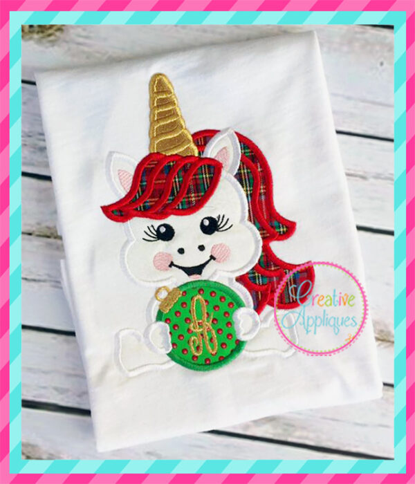 Unicorn Ornament Applique - Image 6