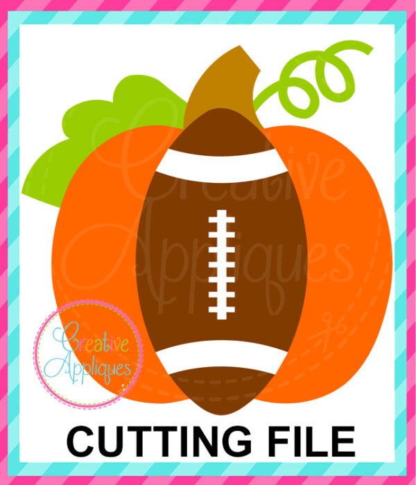 Football Pumpkin Cutting File SVG DXF EPS