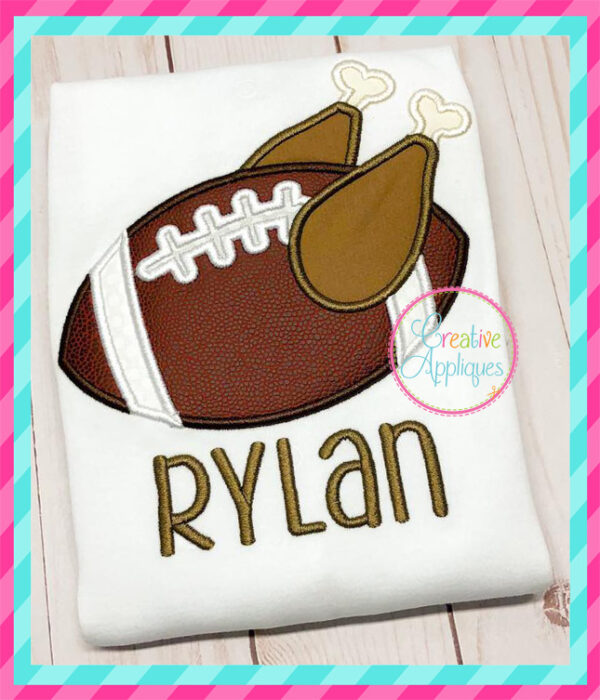 Turkey Football Applique - Image 3