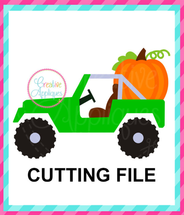 Pumpkin Jeep Cutting File SVG DXF EPS