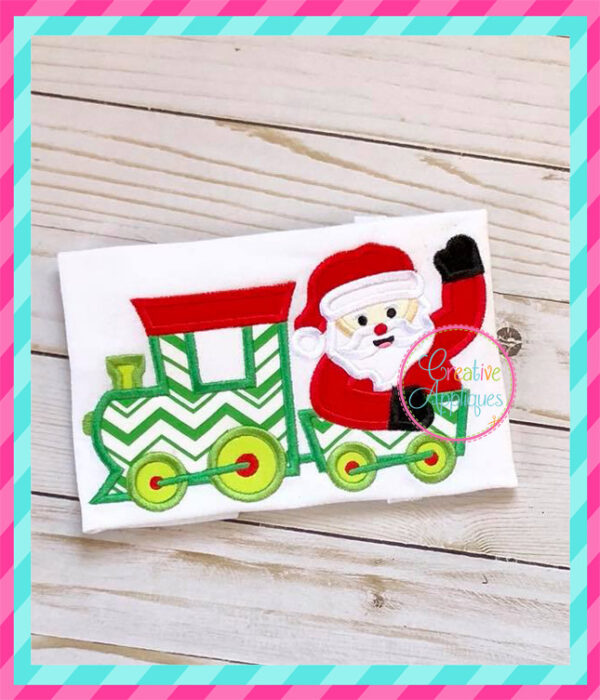 Santa Train Applique